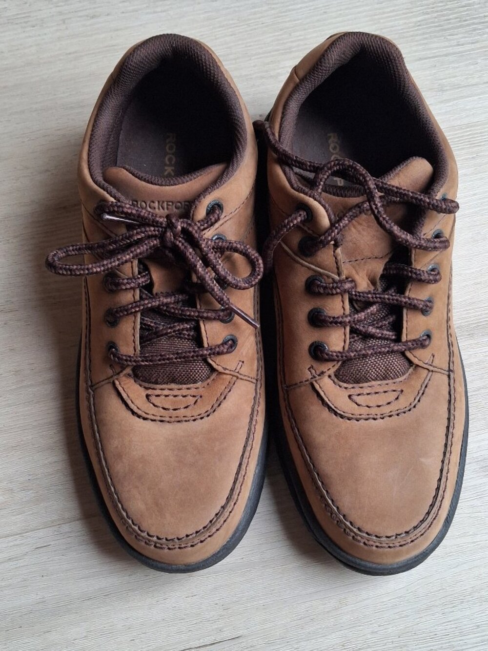 Rockport Men Tan/brown Suede Shoes Size 8
